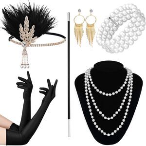 5983 1920s Accessoriess For Flapper Accessoriess Set Roaring